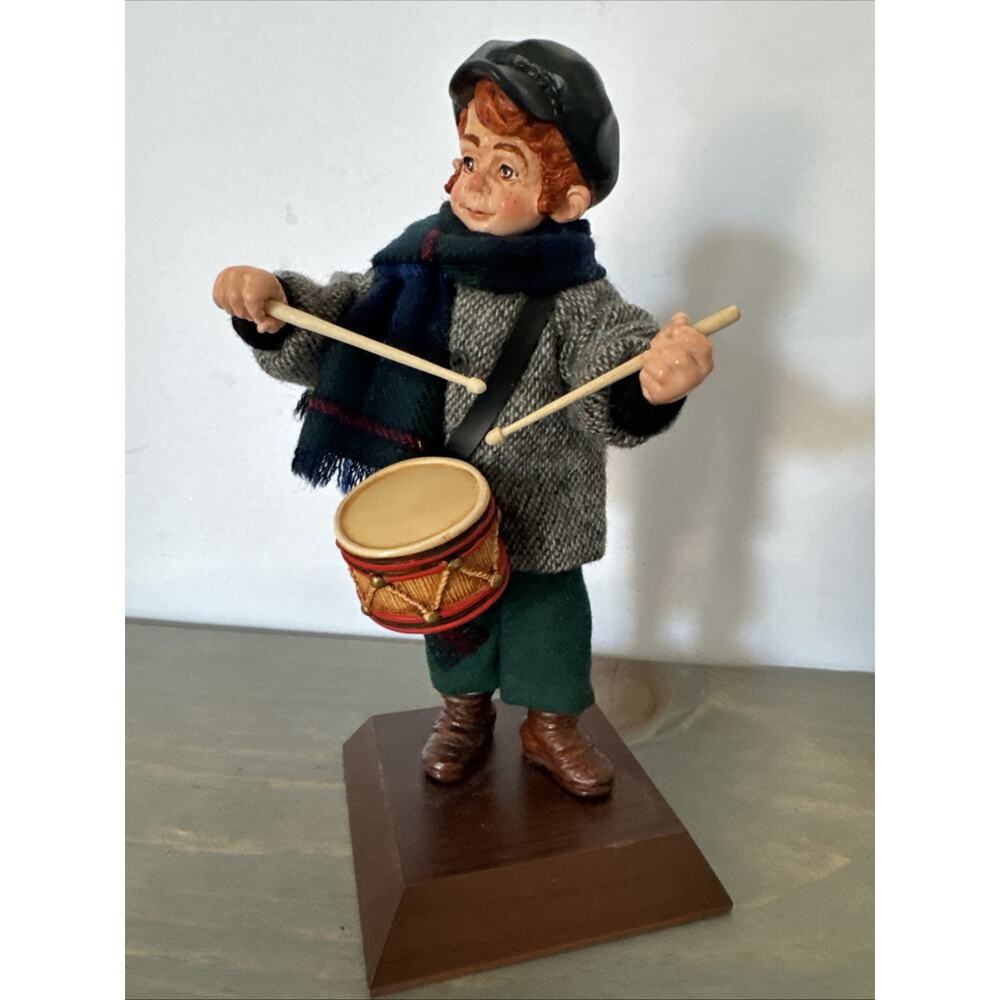 Simpich Character Doll 1994 Drummer Boy/Carollers Collection RARE 8 In Tall